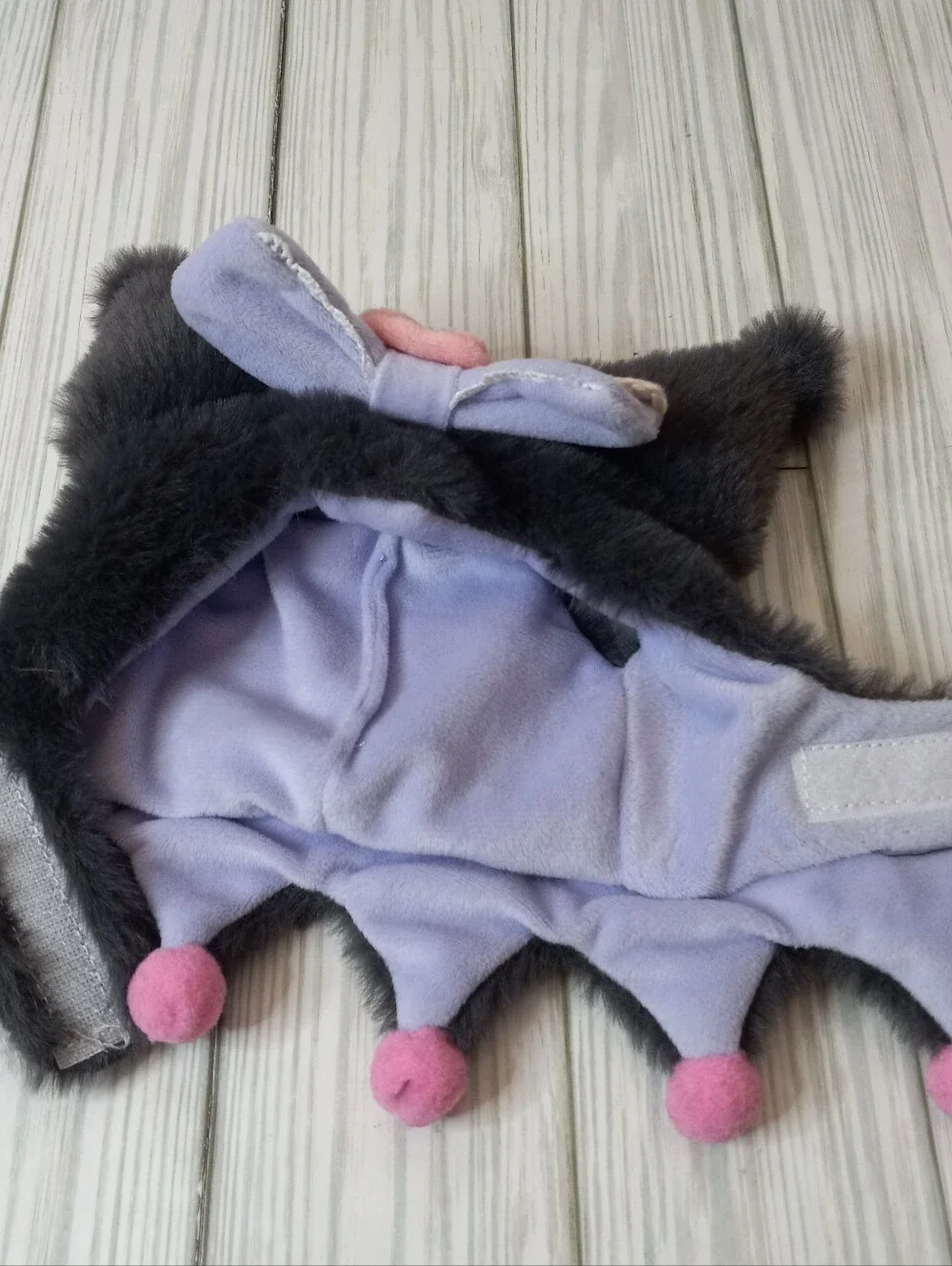 Miniso Sanrio Kuromi Kawaii Faux Fur Plush Pet Cat Hat
